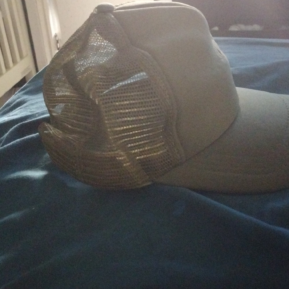 Stylish Olive Green Trucker Hat | Mesh Back Snapback Cap | Casual Wear NEw - Picture 5 of 5